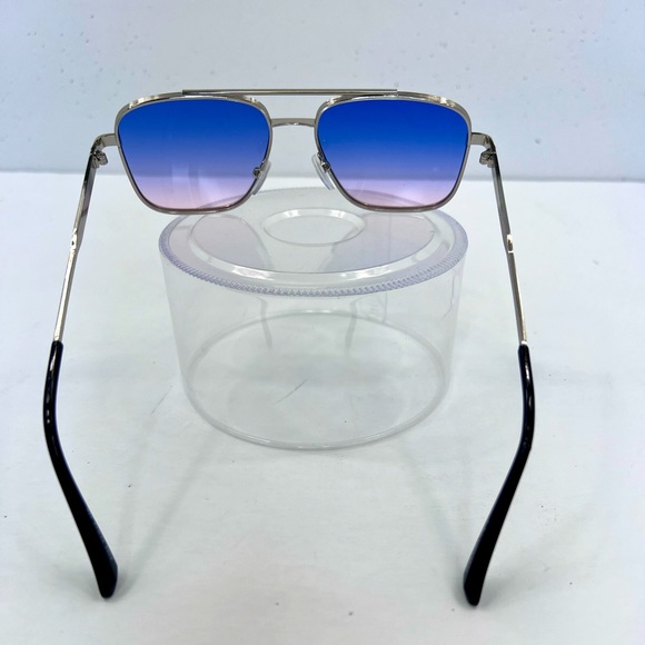 JOHN VARVANTOS UNISEX SILVER METAL SUNGLASSES,TRANSITION LENSE FROM LIGHT 2 DARK - Picture 3 of 12